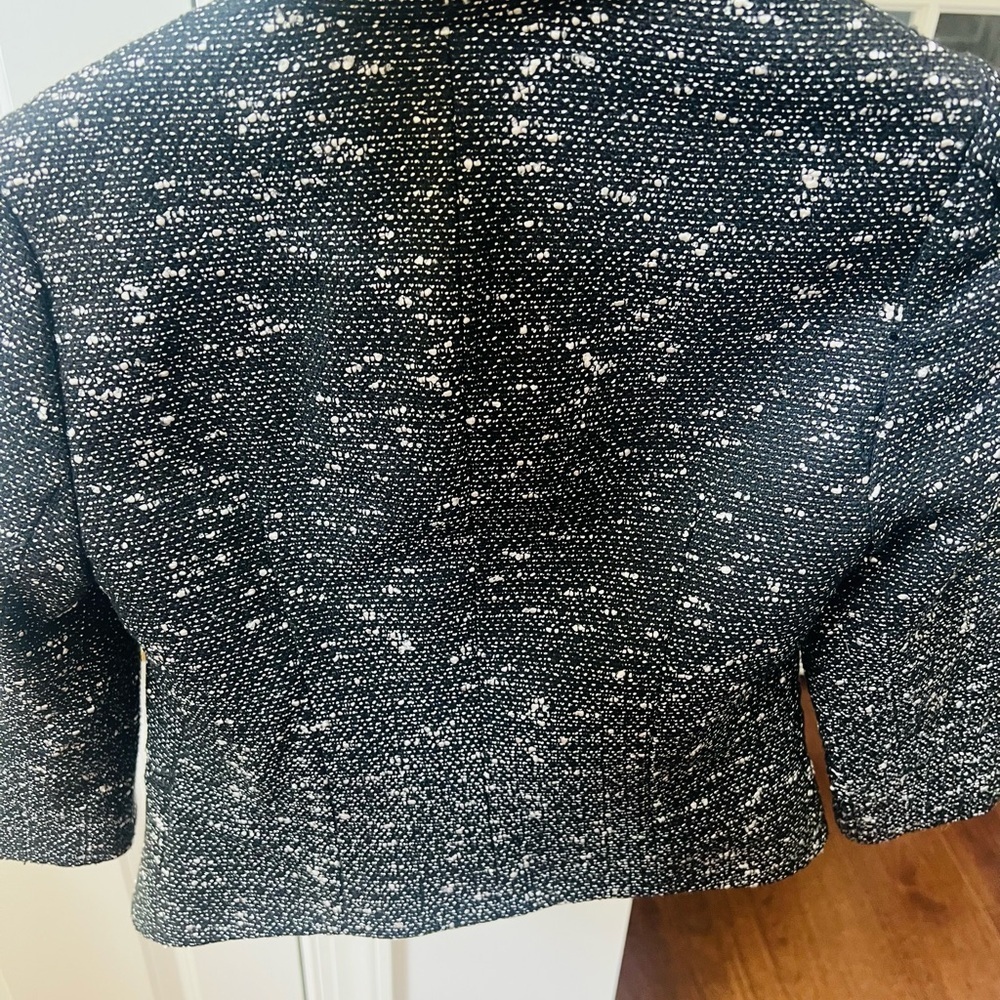 NWT Bebe Black and White Women's Blazer size 0 - Picture 6 of 7